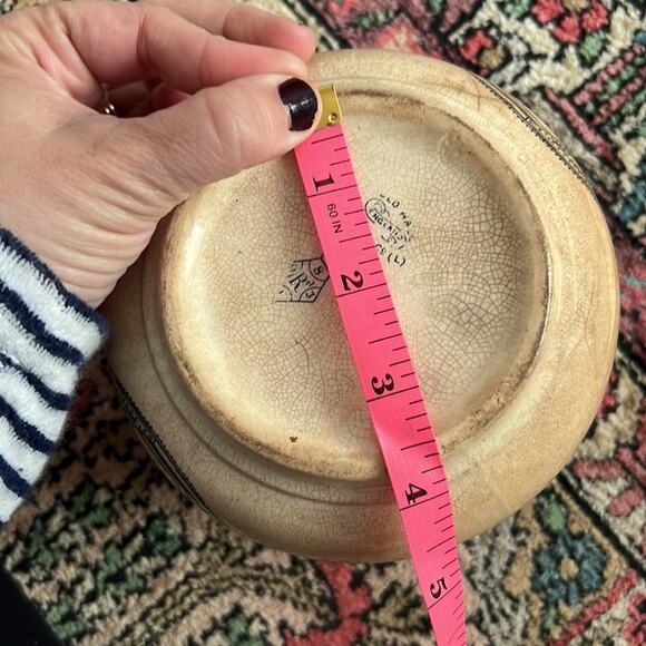 19th Century Drinking Vessel/Jug January 8, 1880 - Old Hall Excelsior Blue - Picture 9 of 9